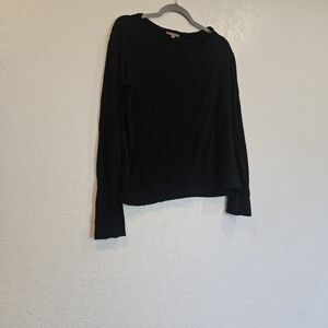 Lilla P Black Long Sleeve Crew Neck Women's Sweatshirt Top Size Small